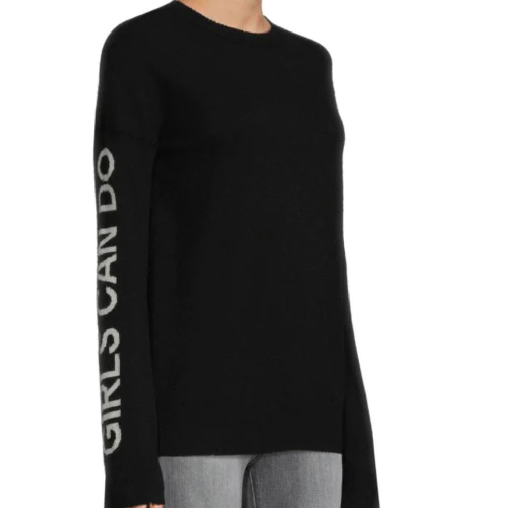 Zadig & Voltaire -Girls Can Do Anything Wool/Cashmere Sweater - Women's Small